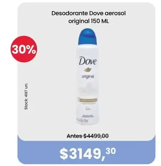 Dove - Desodorante aerosol original