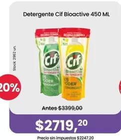 Cif - Detergente Bioactive
