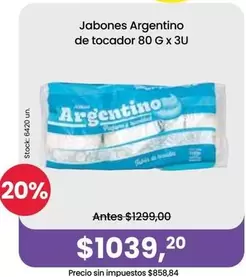 Argentino - Jabones de tocador