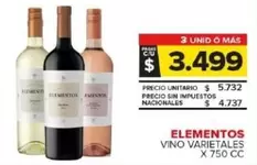 Elementos - VINO VARIETALES