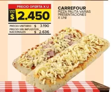 Carrefour - PIZZA PALITA VARIAS PRESENTACIONES
