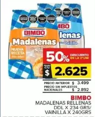 Bimbo - Madalenas Rellenas