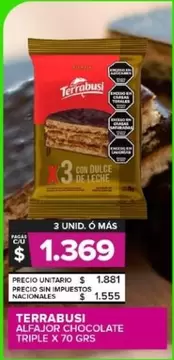 Terrabusi - ALFAJOR CHOCOLATE TRIPLE