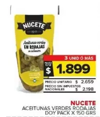 Nucete - ACEITUNAS VERDES RODAJAS