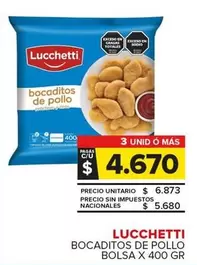 Lucchetti - Bocaditos de Pollo