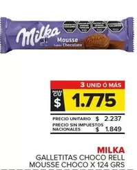 Milka - Galletitas Choco Rell Mousse Choco