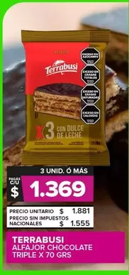 Terrabusi - ALFAJOR CHOCOLATE TRIPLE