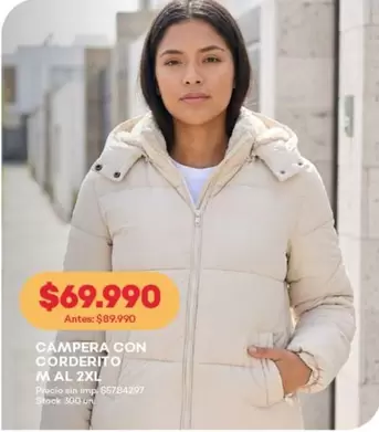 CAMPERA CON CORDERITO