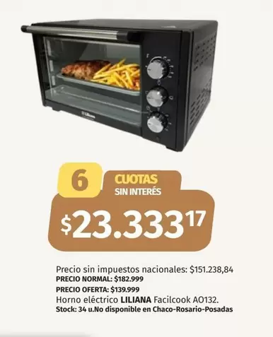 Liliana - Horno eléctrico