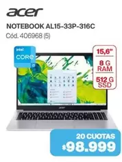 Acer - NOTEBOOK AL15-33P-316C Cód. 406968 (5)