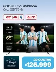 TCL - GOOGLE TV L65C655A Cód. 505779 (4)