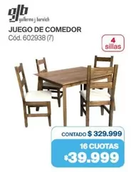 JUEGO DE COMEDOR Cód. 602938 (7)
