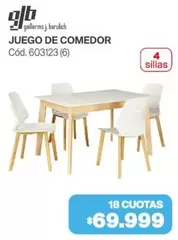 J&B - JUEGO DE COMEDOR Cód. 603123 (6)