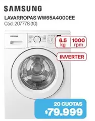 Samsung - LAVARROPAS WW65A4000EE Cód. 207778 (10)