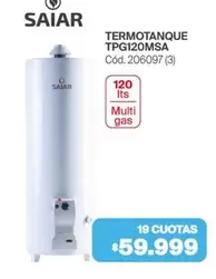Saiar - TERMOTANQUE TPG120MSA Cód. 206097 (3)
