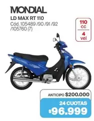 Mondial - LD MAX RT 110 Cód. 105489/90/91/92 /105760 (7)