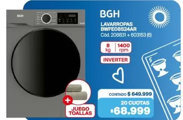 BGH - LAVARROPAS BWFE08S24AR Cód.208831 + 603153 (6)