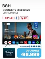 BGH - GOOGLE TV B6026US7G Cód. 506037 (9)