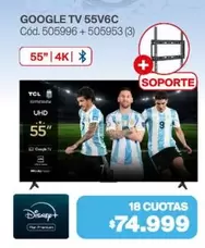 TCL - GOOGLE TV 55V6C Cód. 505996 + 505953 (3)
