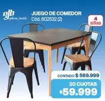 Juego de comedor Cód. 602532 (2)