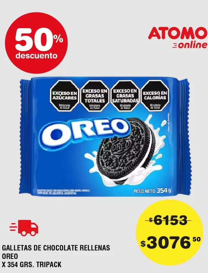 Oreo - GALLETAS DE CHOCOLATE RELLENAS