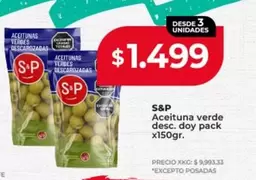 S&P - Aceituna verde desc.