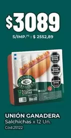 Unión - Salchichas x 12 Un. Cód:25122