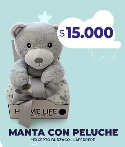 Manta con peluche