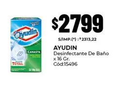 Ayudin - Desinfectante De Baño x 16 Gr. C
uevo:15496