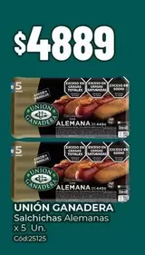 Amor - Salchichas Alemanas x5 Un. Cód:25125