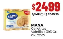 Mana - Galletitas Vainilla