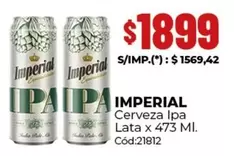 Imperial - Cerveza Ipa Lata x 473 Ml. Cód:21812