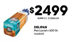 Lactal - Pan  x 600 Gr. Cód:25233
