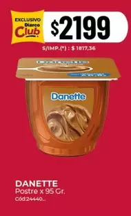 Danette - Postre x 95 Gr. Cód:24440