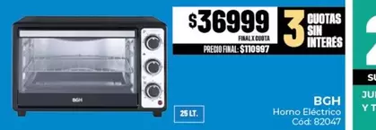 BGH - Horno Eléctrico C ext{ó}d. 82047