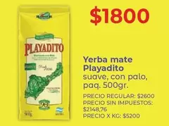Playadito - Yerba mate
