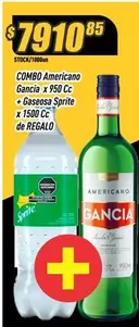 Gancia - COMBO Americano + Gaseosa Sprite
