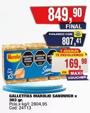 Marolio - GALLETITAS SANDWICH