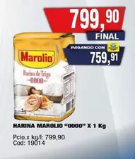 Marolio - Harina de Trigo -0000- X 1 Kg