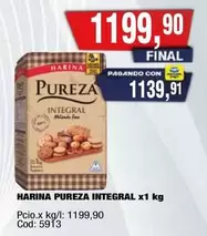 Pureza - HARINA PUREZA INTEGRAL x1 kg