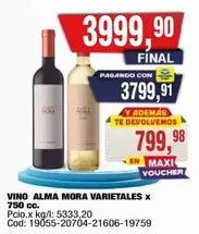 Alma Mora - VINO ALMA MORA VARIETALES