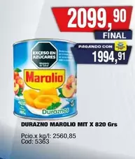 Marolio - DURAZNO MIT X 820 GRS