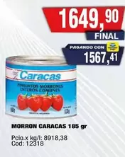 Caracas - MORRON CARACAS 185 gr