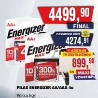 Energizer - PILAS AA/AAA 4U