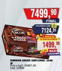 Arcor - BOMBON ARCOR SURT.CHOC. x246