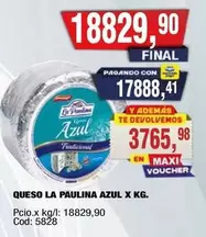 La paulina - QUESO LA PAULINA AZUL X KG.