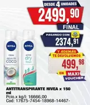 Nivea - ANTITRANSPIRANTE