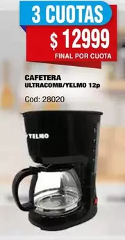 Yelmo - CAFETERA ULTRACOMB/YELMO 12p Cod: 28020