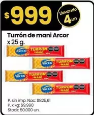 Arcor - Turrón de mani