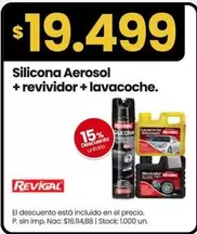 Revigal - Silicona Aerosol + Revividor + Lavacoche